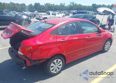 2015 Hyundai Accent Gls from USA, damaged, VIN KMHCT4AE6FU884481